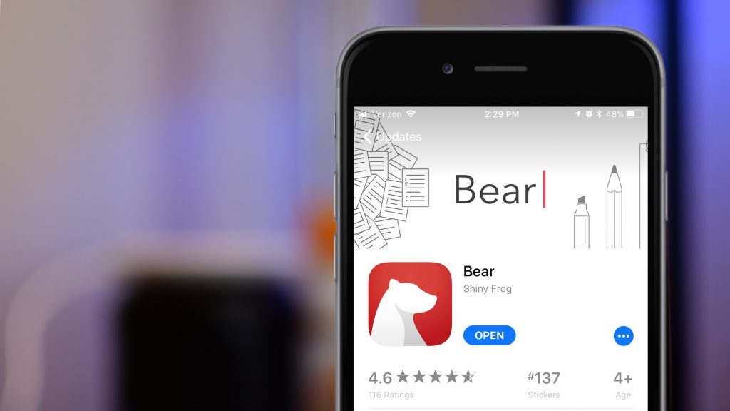 Remember App “Bear” Available on the App Store