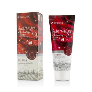 3w clinic rose water cleansing foam