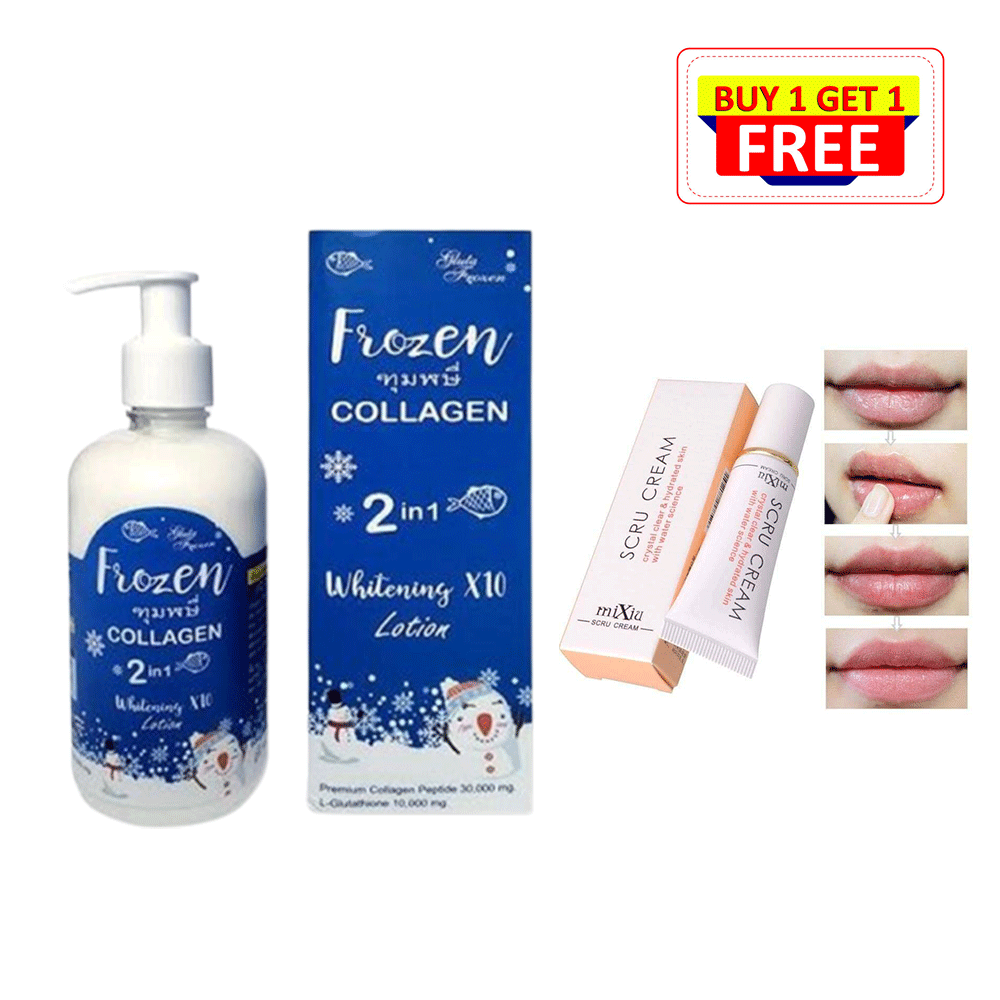 Frozen Collagen Lotion + Scru Cream 1 Frozen Collagen Lotion + Scru Cream