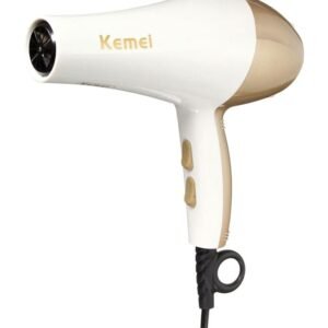 KM-810 (4 In 1) Hair Dryer - White and Gold