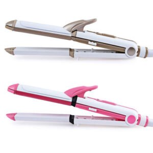 Kemei KM-1213 Professional Multifunction 3 In 1 Electric Ceramic Iron Wave Hair Curler Straighter