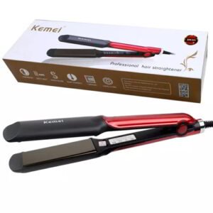 Kemei KM-531 Professional Beauty Hair Straightener - Black and Red
