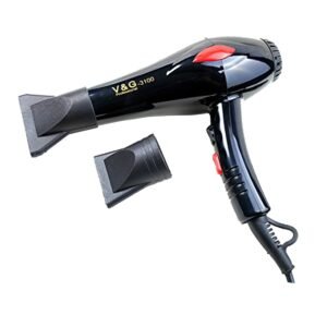 V&G 3100 Professional High Speed Hair Dryer (Black)