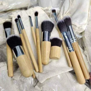 Professional Bamboo Makeup Brush Set - 11 Pcs combo brush set