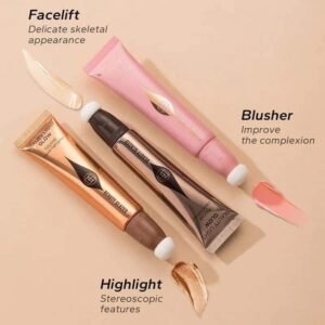 Beauty Light Glow Liquid Pen Blush, Contour, Highlighter Wand with Mushroom Head