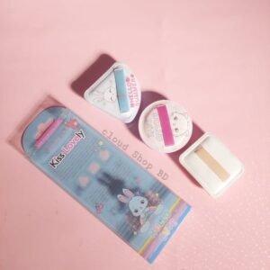 Kiss Lovely Hello Cute 3 Pcs Makeup Puff Box