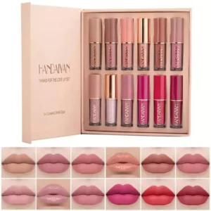 Handaiyan 12 Color Matte Liquid Lipstick Set Long-Lasting Smudge Proof