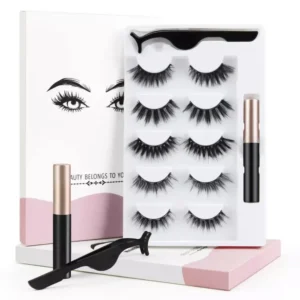 Magnetic Eyeliner & Eyelash Suit 5 Pair (White Box)