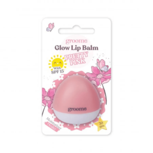 groome Glow Lip Balm Party Pink With SPF -15