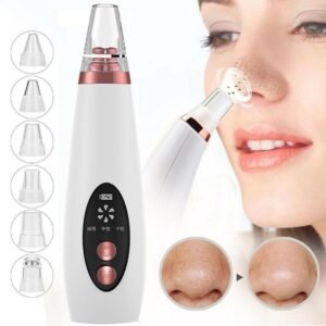 Electric Vacuum Electric Acne Blackhead Remover Extractor 6 Suction Head Beauty Machine For Skin Care price inBangladesh
