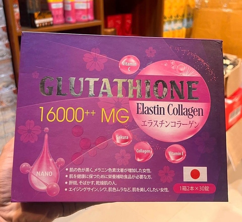 Collagen+C Glutathione 16000mg Whitening Capsule 1 Collagen+E Glutathione 16000mg Whitening Capsule Price in Bangladesh